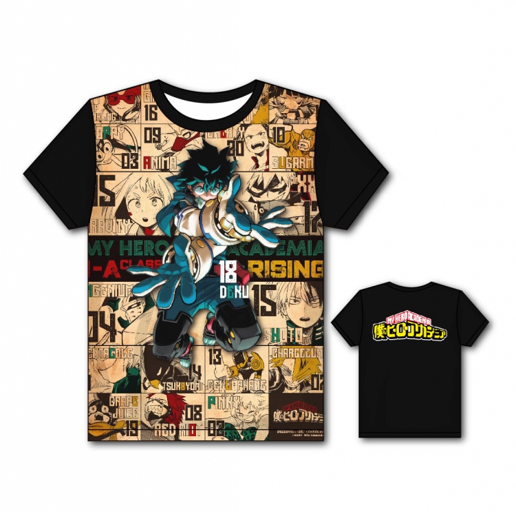 My Hero Academia Full color printing flower short sleeve T-shirt S-5XL, 8 sizes MH52