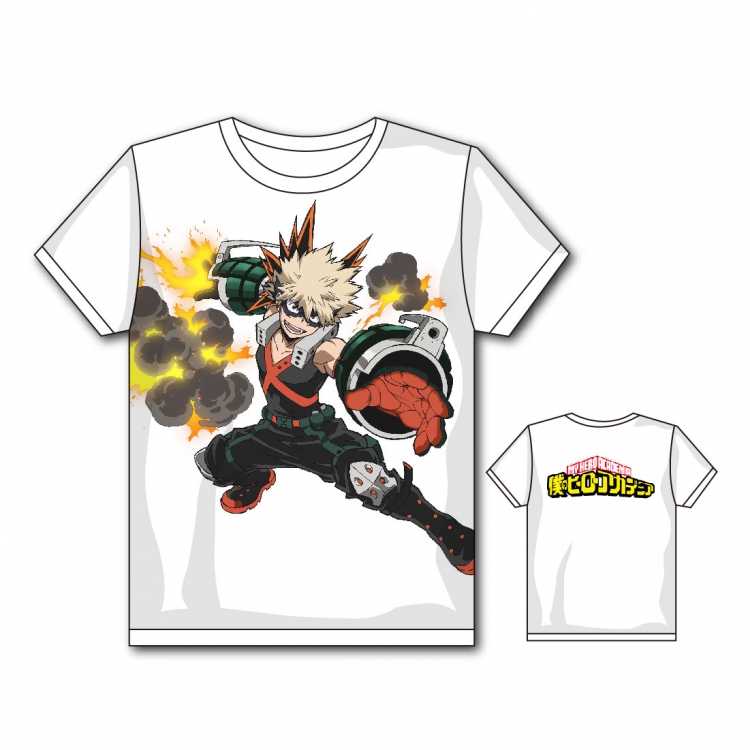 My Hero Academia Full color printing flower short sleeve T-shirt S-5XL, 8 sizes MH31