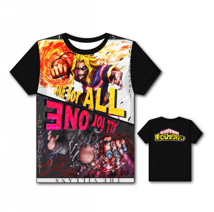 My Hero Academia Full color printing flower short sleeve T-shirt S-5XL, 8 sizes MH55