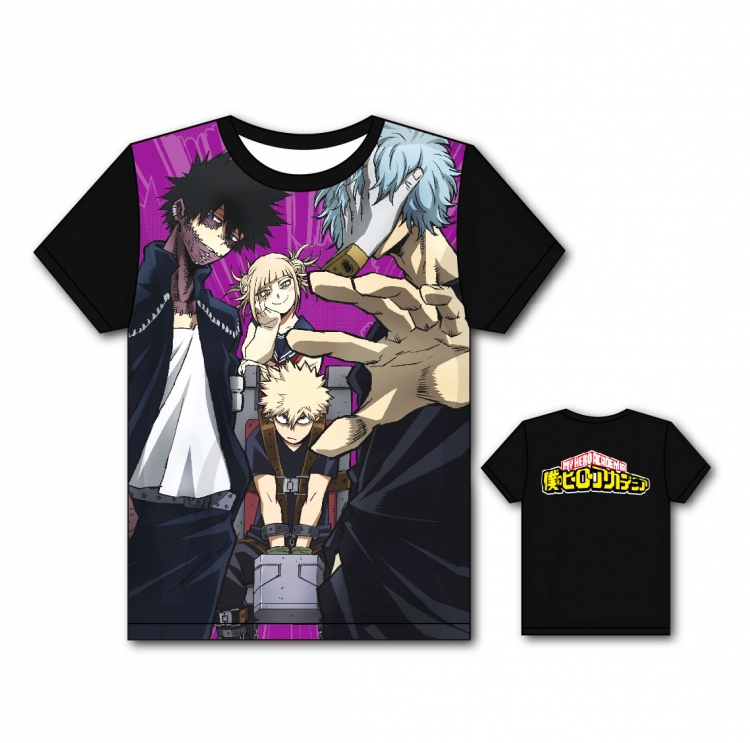 My Hero Academia Full color printing flower short sleeve T-shirt S-5XL, 8 sizes MH24
