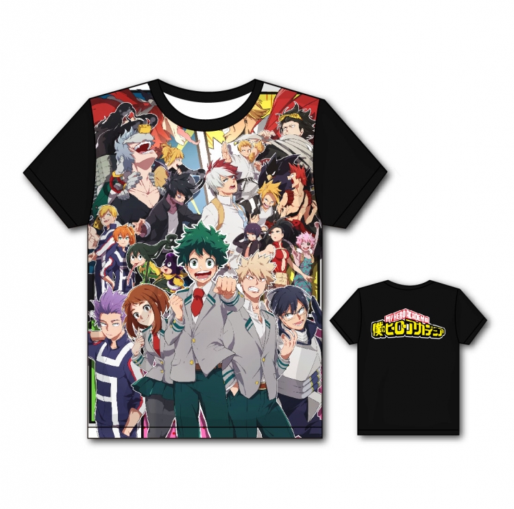 My Hero Academia Full color printing flower short sleeve T-shirt S-5XL, 8 sizes