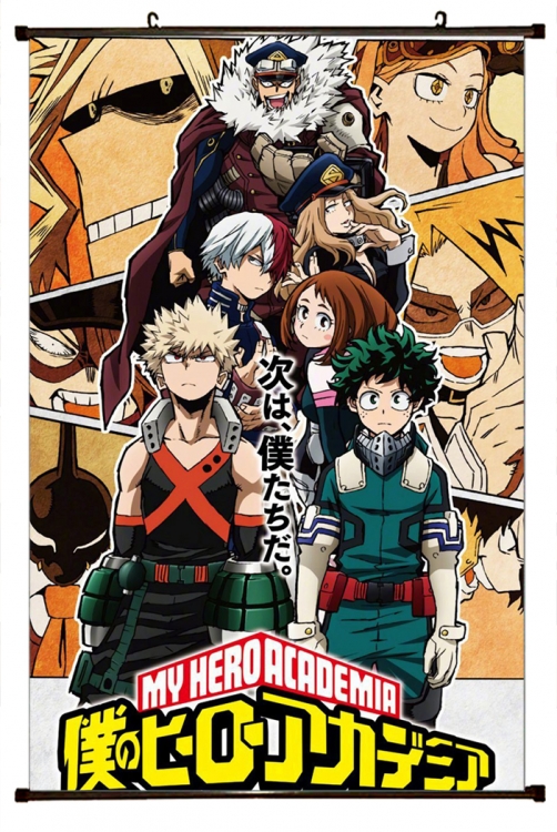 My Hero Academia Plastic pole cloth painting Wall Scroll 60X90CM w9-256 NO FILLING