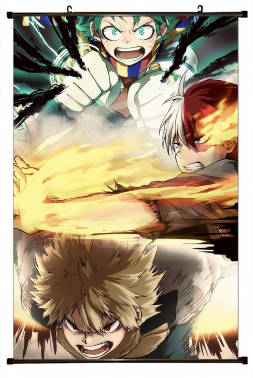 My Hero Academia Plastic pole cloth painting Wall Scroll 60X90CM w9-335 NO FILLING