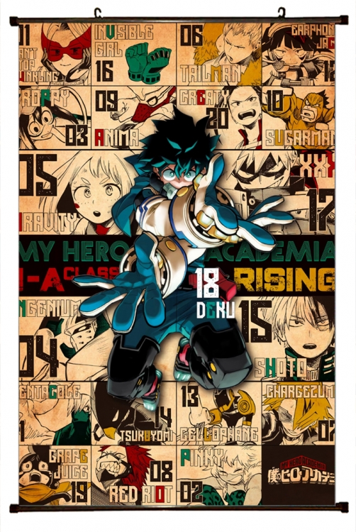 My Hero Academia Plastic pole cloth painting Wall Scroll 60X90CM w9-281 NO FILLING