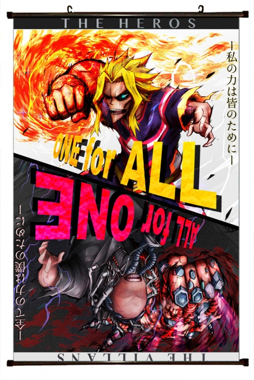 My Hero Academia Plastic pole cloth painting Wall Scroll 60X90CM w9-288 NO FILLING