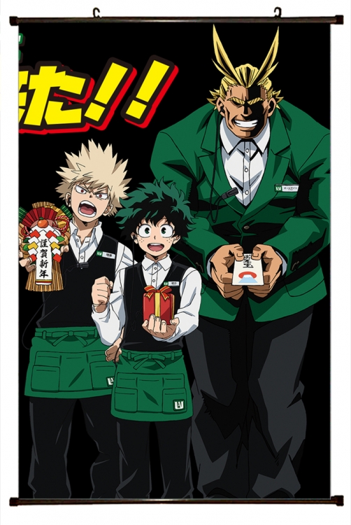 My Hero Academia Plastic pole cloth painting Wall Scroll 60X90CM w9-322 NO FILLING