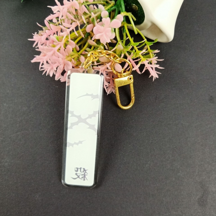 Demon Slayer Kimets Keychain pendant acrylic 7.3X2.3CM price for 3 pcs 16674147159