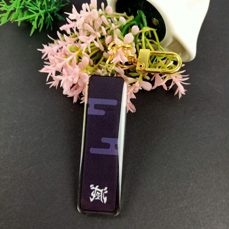 Demon Slayer Kimets Keychain pendant acrylic 7.3X2.3CM price for 3 pcs 16795556880