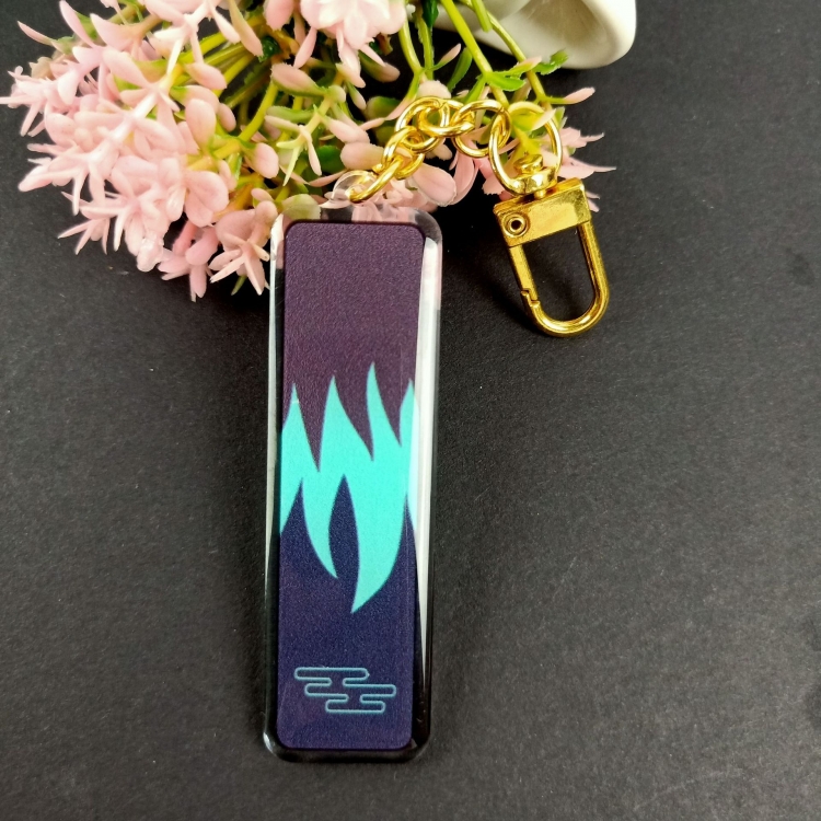 Demon Slayer Kimets Keychain pendant acrylic 7.3X2.3CM price for 3 pcs 16795592030