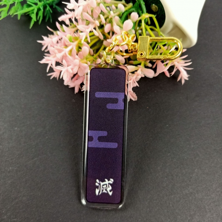 Demon Slayer Kimets Keychain pendant acrylic 7.3X2.3CM price for 3 pcs 16795562872