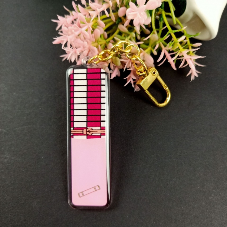 Demon Slayer Kimets Keychain pendant acrylic 7.3X2.3CM price for 3 pcs 16795574881