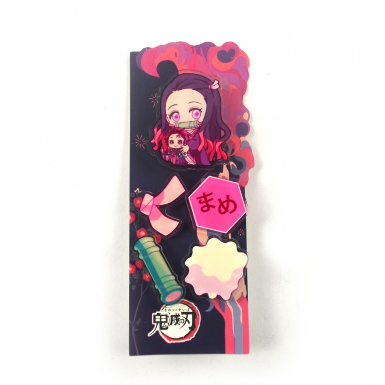 Demon Slayer Kimets brooch badge book holder acrylic 12x4.5cm price for 3 pcs 16558842030