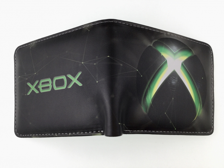 XBOX Short color picture two fold wallet 11X9.5CM 60G