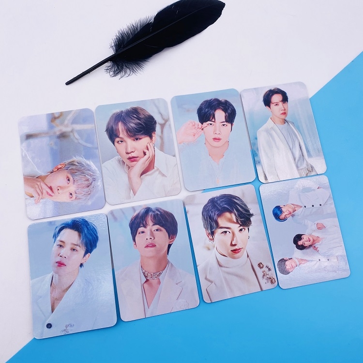 BTS Random card photo 5.4X8.4CM a set of 8 price for 5 sets