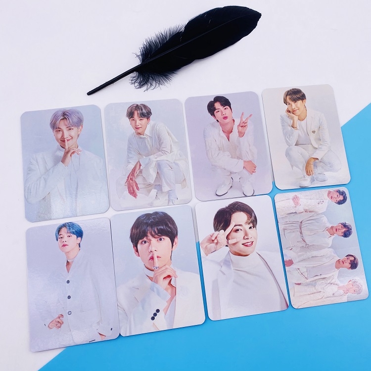 BTS Random card photo 5.4X8.4CM a set of 8 price for 5 sets