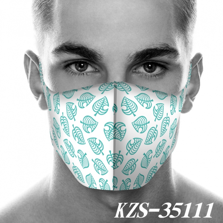 Animal Crossing Anime 3D digital printing masks  price for 5 pcs KZS-35111A