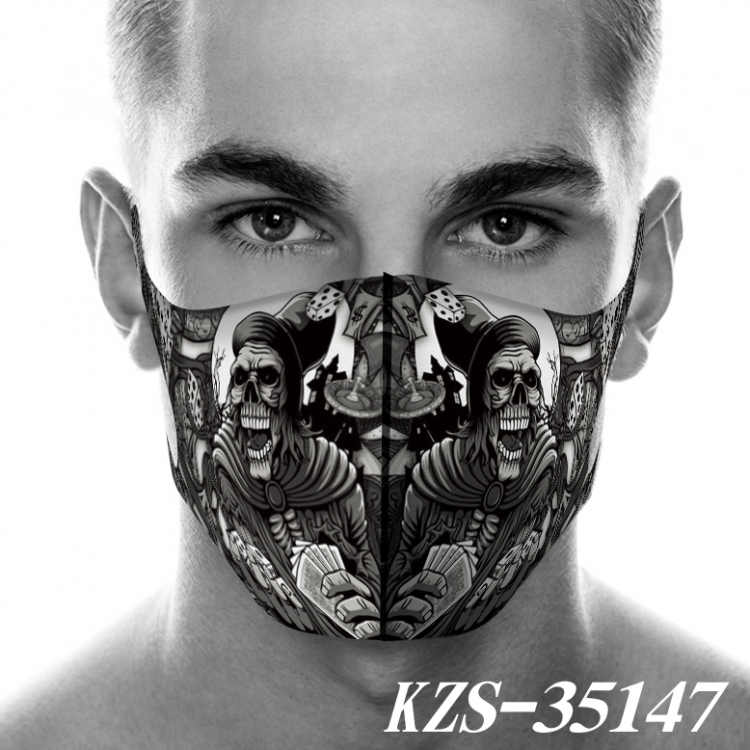 Skull and Flag Anime 3D digital printing masks  price for 5 pcs