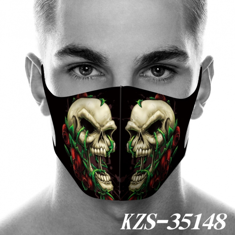Skull and Flag Anime 3D digital printing masks  price for 5 pcs