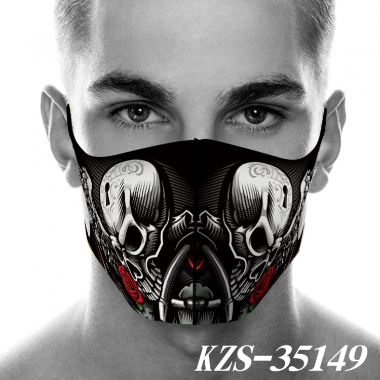 Skull and Flag Anime 3D digital printing masks  price for 5 pcs