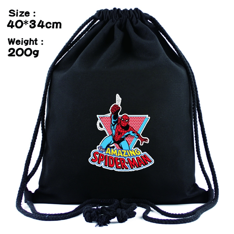 Superhero Spider-Man Anime Drawstring Bags Bundle Backpack    style 1
