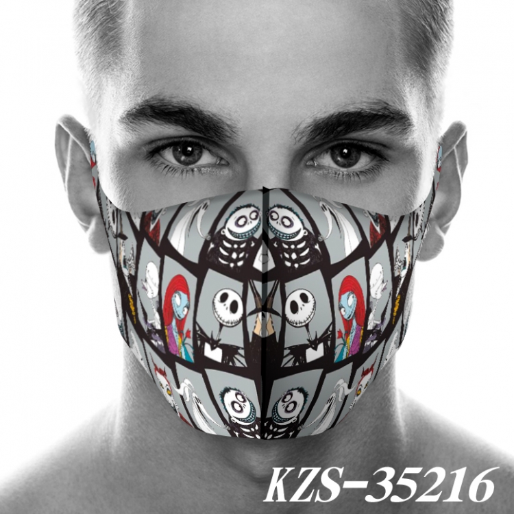 The Nightmare Before Christmas 3D digital printing masks price for 5 pcs KZS-35216A