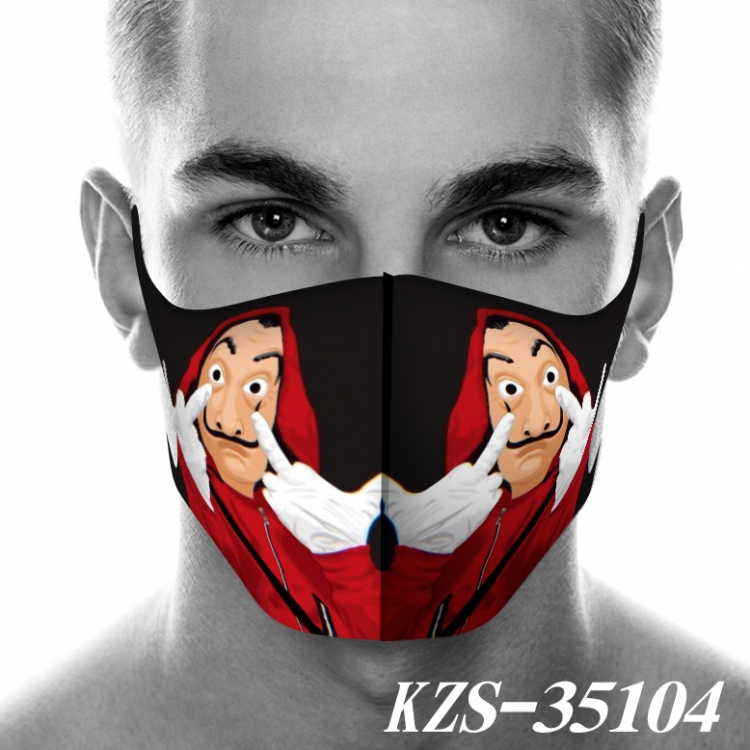 Money Heist 3D digital printing masks price for 5 pcs KZS-35104A