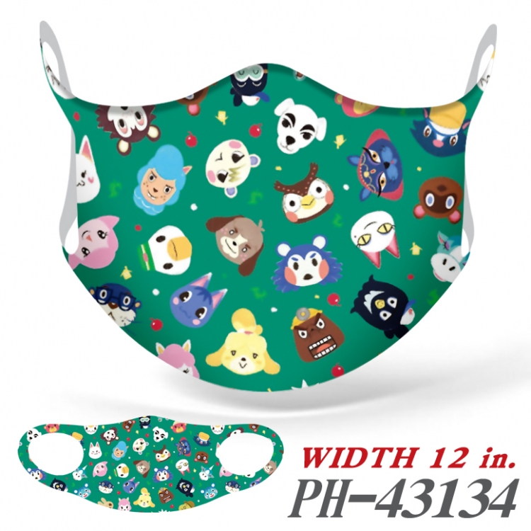 Animal Crossing Ice silk Cartoon Masks  price for 5 pcs