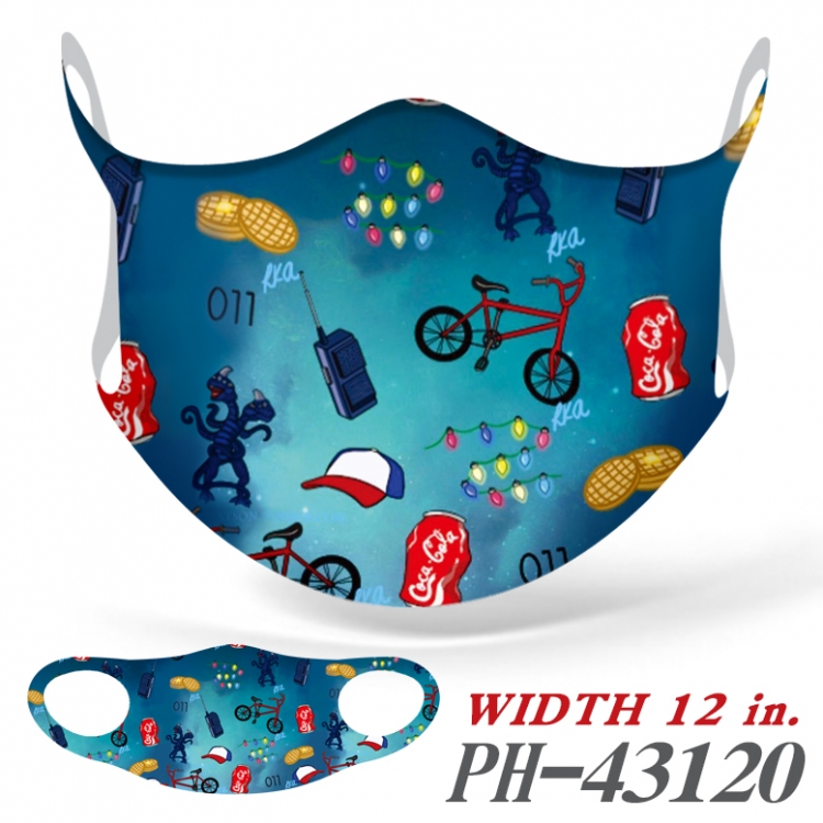 Stranger Things  Ice silk Cartoon Masks  price for 5 pcs