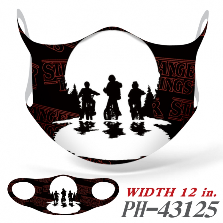 Stranger Things  Ice silk Cartoon Masks  price for 5 pcs