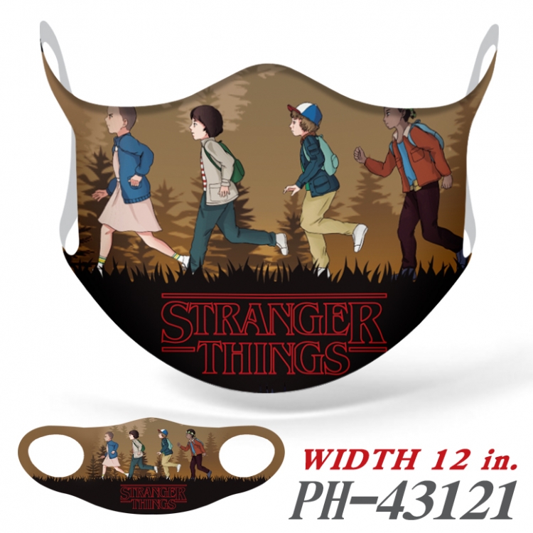 Stranger Things  Ice silk Cartoon Masks  price for 5 pcs