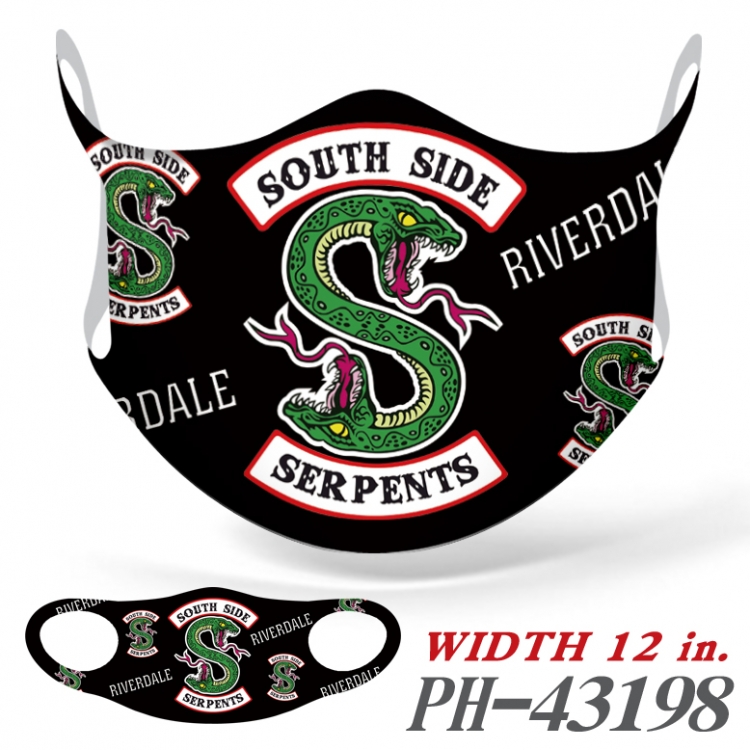 RIVERDALE  Ice silk Cartoon Masks  price for 5 pcs