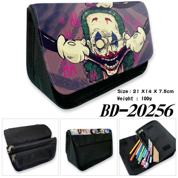 Anime double layer  canvas pencil bag wallet 21X14X7.5CM 100G