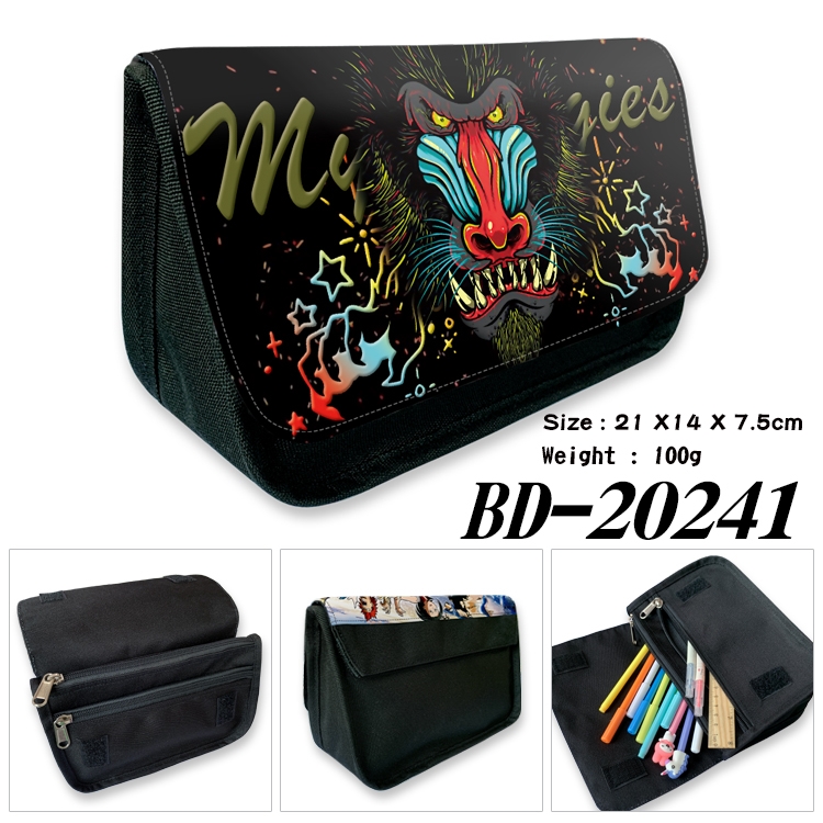 Anime double layer  canvas pencil bag wallet 21X14X7.5CM 100G