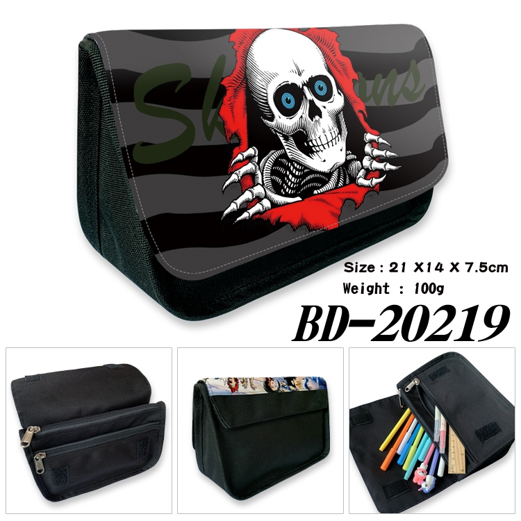 Anime double layer  canvas pencil bag wallet 21X14X7.5CM 100G
