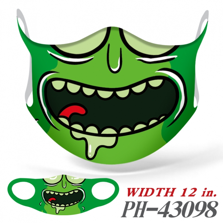 Rick and Morty Anime Ice silk  seamless Mask   price for 5 pcs 