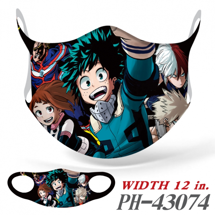 My Hero Academia Anime Ice silk  seamless Mask   price for 5 pcs