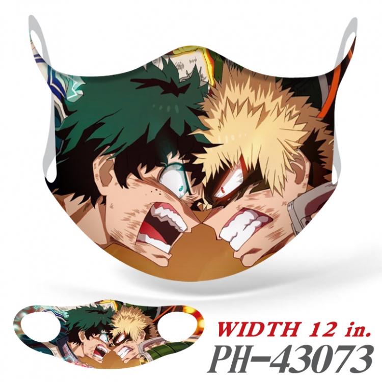 My Hero Academia Anime Ice silk  seamless Mask   price for 5 pcs