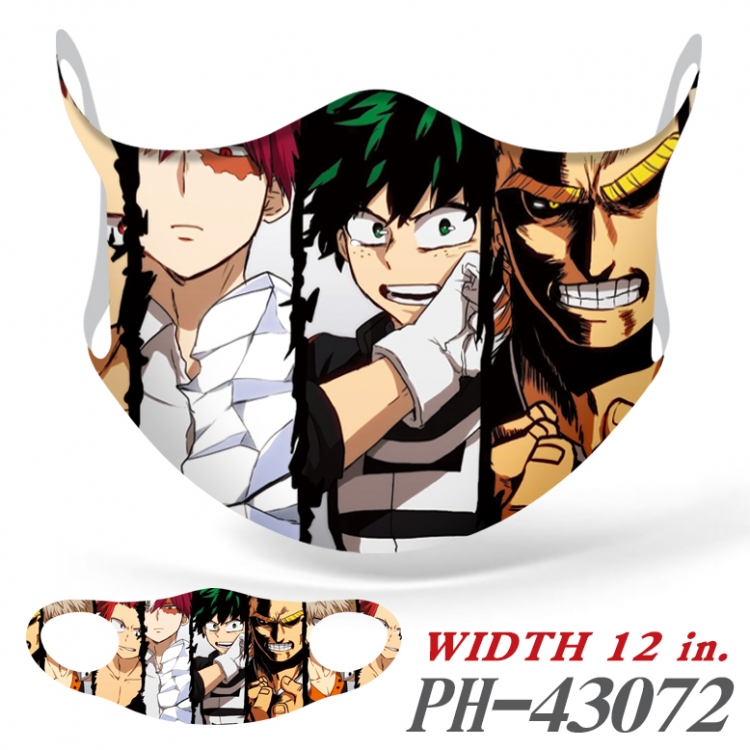 My Hero Academia Anime Ice silk  seamless Mask   price for 5 pcs