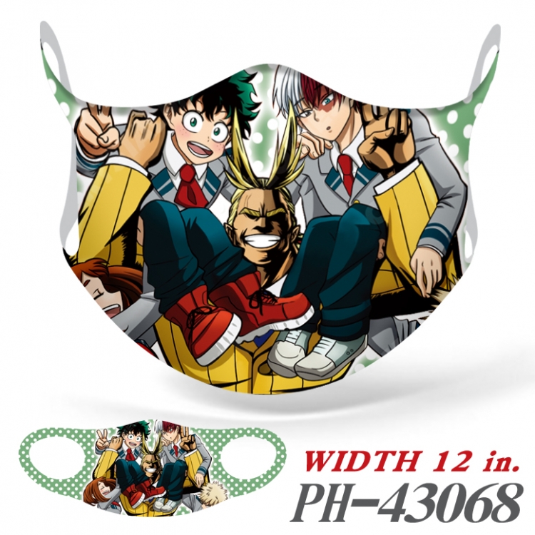 My Hero Academia Anime Ice silk  seamless Mask   price for 5 pcs