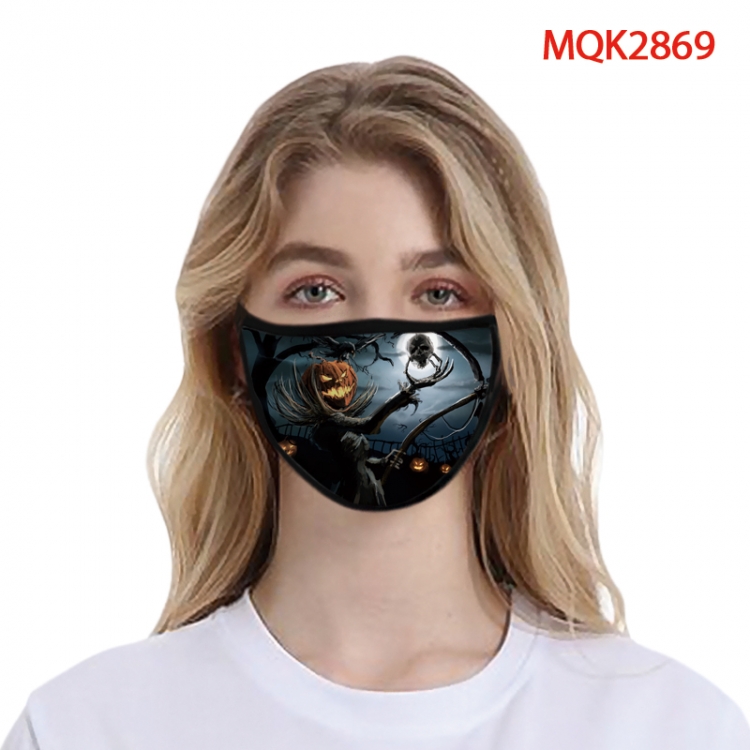Halloween Color printing Space cotton Masks price for 5 pcs MQK2869