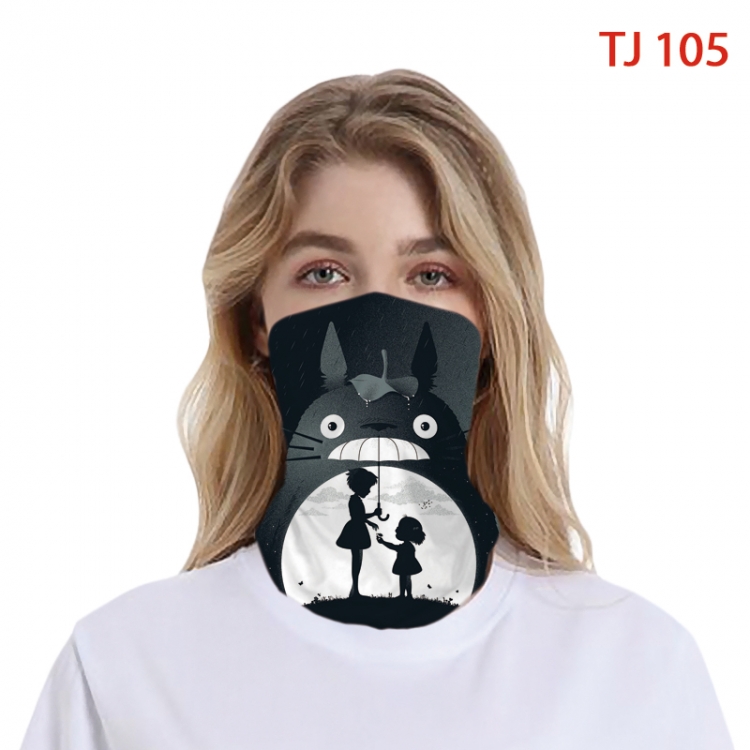 TOTORO Color printing magic turban scarf- TJ-105