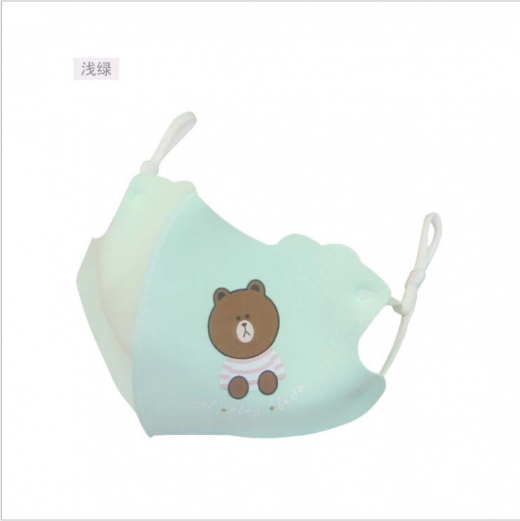 Cotton ice silk printing children's masks Adjustable tightness price for 5 pcs