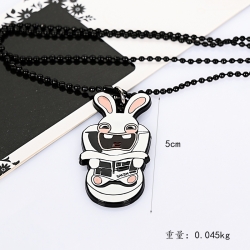 Crazy rabbit Necklace key chai...