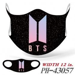 BTS  full color Ice silk Carto...