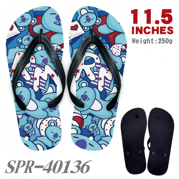 BTS Thickened rubber flip-flops slipper average size  SPR-40136A