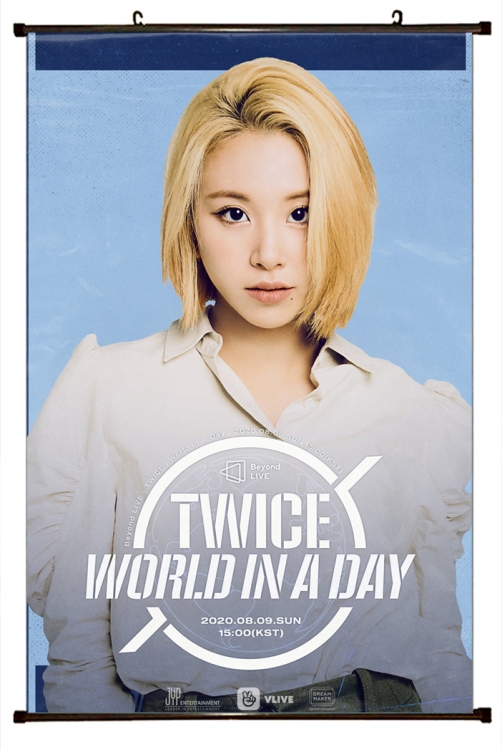 Twice star Plastic pole cloth painting Wall Scroll 60X90CM TW-78 NO FILLING