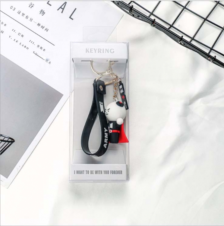 BTS Three-dimensional soft rubber Key Chain Pendant price for 2 pcs