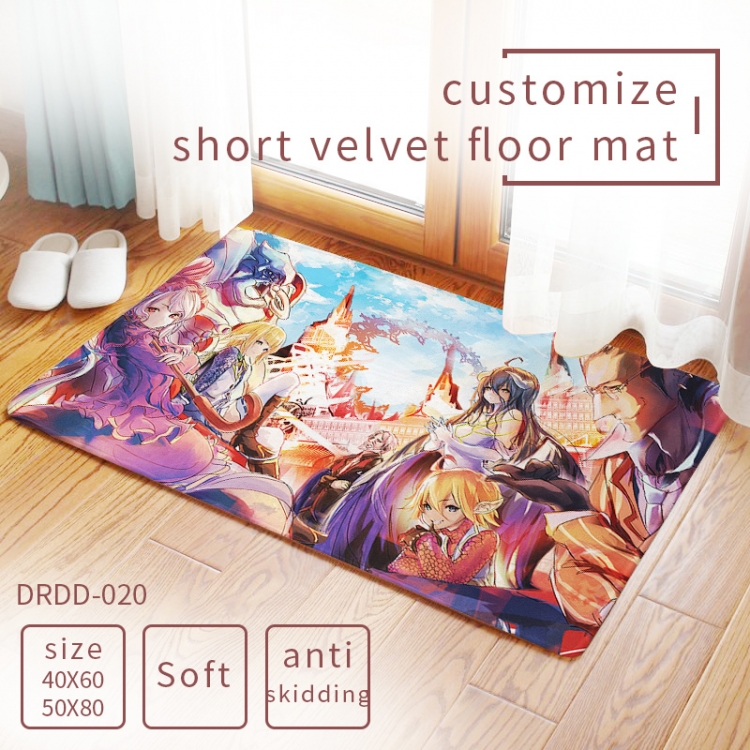 overlord Anime Carpet rug Mats Floor mat  50×80cm DRDD020