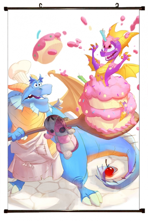 Spyro the Dragon Plastic pole cloth painting Wall Scroll 60X90CM  SP-3 NO FILLING
