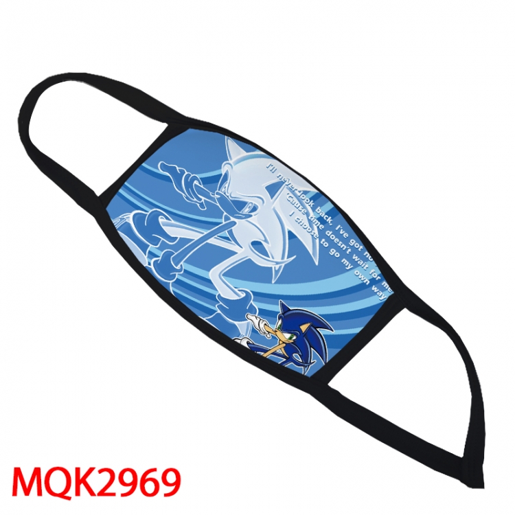 Sonic the Hedgehog Color printing Space cotton Masks price for 5 pcs MQK 2969